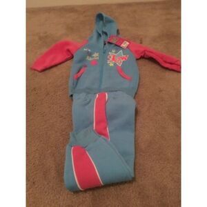 Coney Island Toddler Girls 2 Piece Jogging Suit Choose Your Size Blue Pink